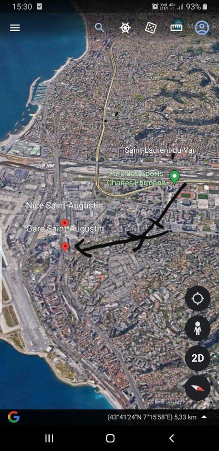 Appartements Renove 2023 Proche Aeroport 5Min, Gare Sncf 2 Min, Tramway Au Pied De L'Immeuble , Parking Possible, Renovated Apartments 2023 Near The Airport 5 Min, Train Station 2 Min, Tram Next To The Building 1 Min, Parking Possible Nice Eksteriør bilde