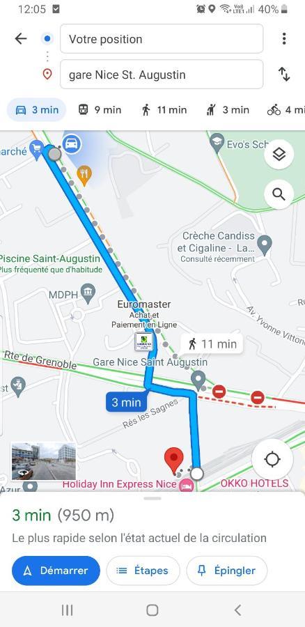 Appartements Renove 2023 Proche Aeroport 5Min, Gare Sncf 2 Min, Tramway Au Pied De L'Immeuble , Parking Possible, Renovated Apartments 2023 Near The Airport 5 Min, Train Station 2 Min, Tram Next To The Building 1 Min, Parking Possible Nice Eksteriør bilde